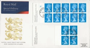 12/12/1995 76p WALSALL 4x 2nd NVI+1.90 10 x 2nd NVI HARRISON CYL.NO.BOOKLETS FDC - Picture 1 of 2