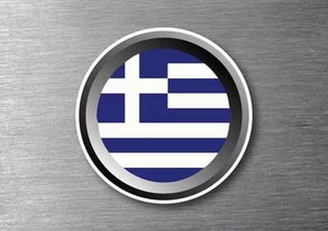 Greece flag sticker 90mm quality water & fade proof vinyl car ipad - Picture 1 of 1