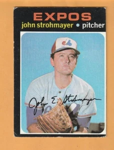 John Strohmayer Montreal Expos 1971 Topps #232 Pacific Tigers Ceres California - Imagen 1 de 2
