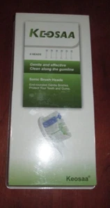 NIP Keosaa Replacement Toothbrush Heads for Philips Sonicare White 6 Pack Gentle - Picture 1 of 2