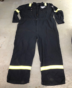Mens Bulwark FRC Hi Vis Reflective Navy Work Coverall Size 62-LN Allied Oil/Gas