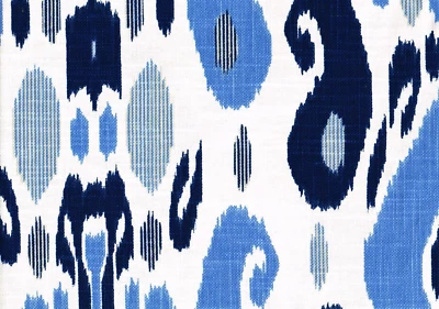 Duralee Namaste Bluewa Drapery upholstery. - Image 1 of 2