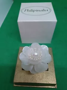 Perlmutt-Stil. CAPIZ Blume Serviettenring Vintage. Hochzeit. Geschenk. Verpackt - Bild 1 von 5