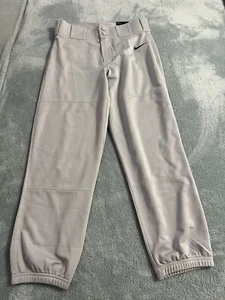 NIKE Boys' Core Baseball Pants - Wolf Grey/Black - Large - AA9805-012 - Picture 1 of 11