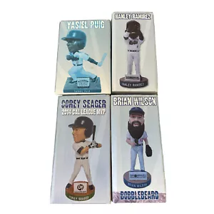 Rancho Cucamonga Quakes LA Dodgers Bobblehead Lot (4) Corey Seager, Yasiel Puig - Picture 1 of 9