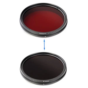 6 in1 Adjustable Optical Infrared IR Pass X-Ray 72mm Lens Filter 530nm to 750nm - Picture 1 of 9