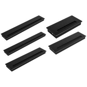 Metal Desk Cable Grommets with Brush Aluminum Wire Hole Cover for Office Tables - Photo 1/15
