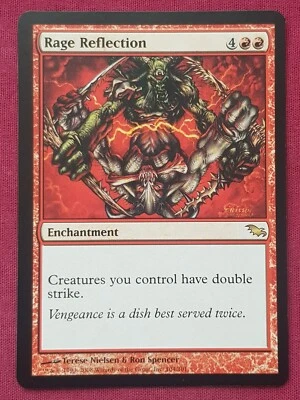 Magic The Gathering SHADOWMOOR RAGE REFLECTION red card MTG - Image 1 of 2