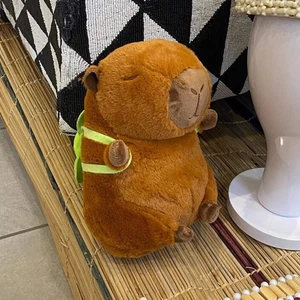 Soft Capybara Plush Toy with Turtle Backpack – Kid-Friendly Gift - Bild 1 von 8