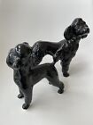 A pair of Vintage Coopercraft Black Standard Poodles