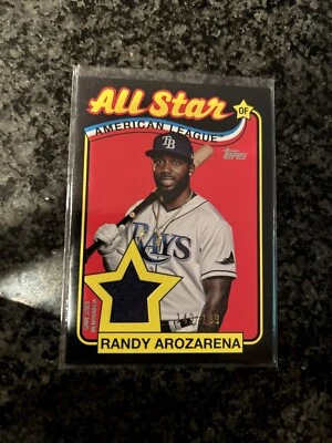 Randy Arozarena /199 Game Used Patch - 1989 Topps All Star Relics - SSP Black - Image 1 of 2