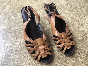 TIMBERLAND SANDALEN 36,5 37 EU 26.5 cm Leather Wedge Slingback Sandals TOP - Bild 1 von 12