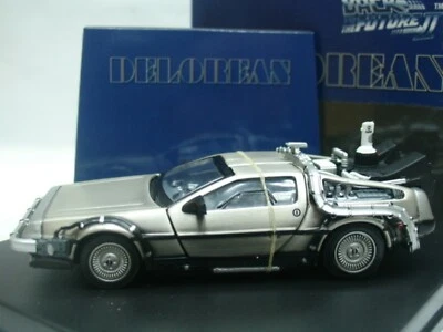 WOW EXTREMELY RARE DeLorean DMC12 1989 Back to Future II 1:43 Aoshima-Skynet - Image 1 of 2