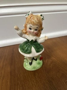Vintage Lefton Irish Dancing Girl #7738 St. Patrick’s Day Girl - Bild 1 von 9