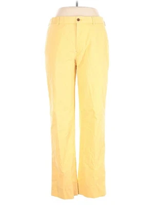 Brooks Brothers 346 Women Yellow Casual Pants 34W - Image 1 of 2