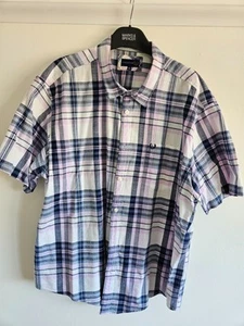 Matalan Lincoln blue mix Short Sleeve Shirt XLarge Regular Fit - Picture 1 of 6