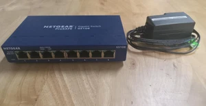 NETGEAR ProSAFE 8-portowy przełącznik Gigabit Ethernet GS108 z zasilaczem - Zdjęcie 1 z 3