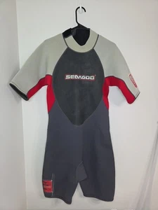 Sea-Doo Men's BRP Wetsuit 4-Way Stretch Shorty Wetsuit Swimming Scuba Large - Bild 1 von 5