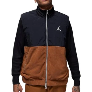 Chaleco térmico Nike Air Jordan para hombre talla XL bronceado británico/negro nuevo con etiquetas - Imagen 1 de 13