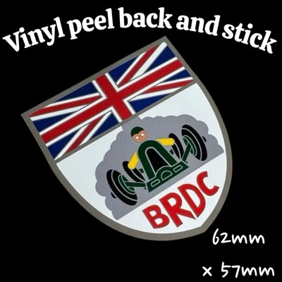 BRDC British Racing Drivers Club Vinyl Sticker Decal Classic Motorsport Race Uk - Image 1 of 4