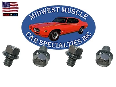 Tornillos de cilindro de rueda de freno de tambor eje trasero GM Chevy Cadillac Olds 4 piezas MM Foto 1 de 4