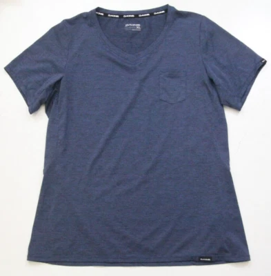 Camiseta Top XL Dakine Azul Poliéster Manga Corta Cuello en V Bolsillo Sólido HH42 Foto 1 de 4