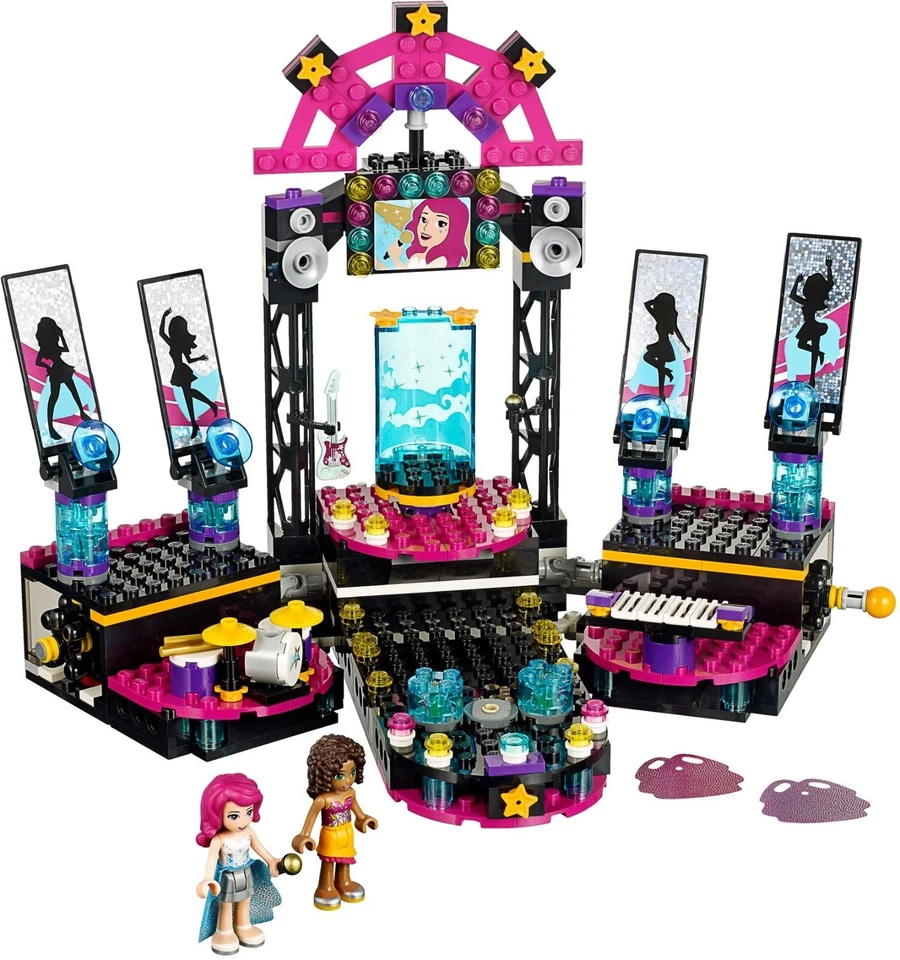 LEGO Friends 41105 Pop Star Show Stage 100% Completo con Manual y Minifiguras Foto 1 de 1