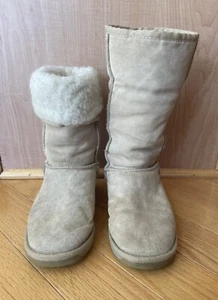 Womens Emu Australia Tan Sheepskin Pull On Ankle Boots Women’s Size US 6 - Picture 1 of 9