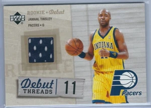 2005-2006 Rookie Debut Basketball Jamal Tinsley Indiana Pacers Jersey Card - Picture 1 of 2