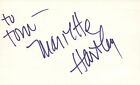 Mariette Hartley Actress 1983 St. Regis TV Movie Autographed Signed Index Card