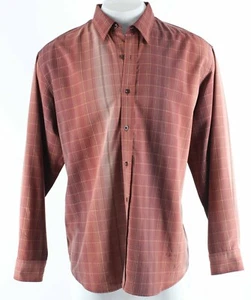 Tommy Bahama Sz XL Rust Plaid Button Front 100% Silk Men's Shirt - Bild 1 von 5