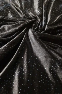 3 Metres Premium Glitter Velvet Fabric Dress Craft Stretch Material 60" Wide - Picture 1 of 1