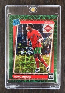 Nuno Mendes Rated Rookie 2022 Panini Donruss Optic GREEN VELOCITY PRIZM - Picture 1 of 3