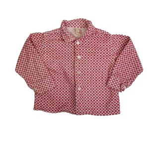 Camisa Rugged Duds Vintage Estampado Cuadrado con Cuello Botones Mangas Largas Bebé 9M 12 - Imagen 1 de 5