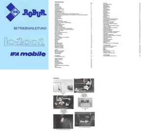 Bedienung LKW ROBUR LO 2002 IFA Betriebsanleitung - Bild 1 von 1