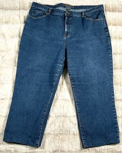 Ralph Lauren Jeans Co Premium Women's Size 20 Wide Blue Jeans - Picture 1 of 5