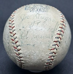 Lou Gehrig 1928 New York Yankees Team Signed Baseball JSA LOA World Champs! HOF - Picture 1 of 8