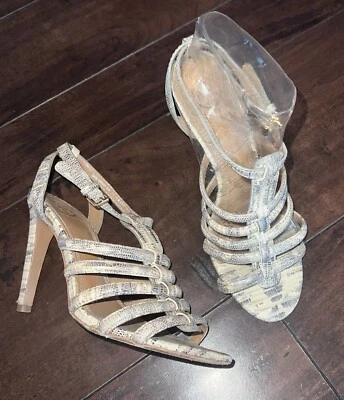 Tory Burch animal snake cap toe print pump heel Shoes size 7.5 - Image 1 of 4