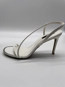 DKNY Women's Open Toe Fashion Pump Heel Sandal - White. Size 8.5. - Picture 1 of 13