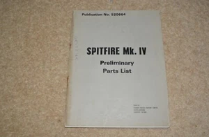 Genuine Triumph Spitfire MK IV MK4 Preliminary Parts List. 520664. - Picture 1 of 11