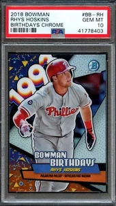 BB - 2018 Bowman Chrome - #BB-RH - Rhys Hoskins - PSA 10 - Imagen 1 de 2