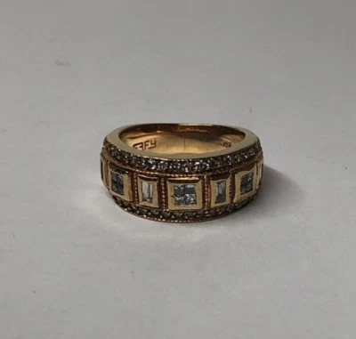 Anillo Effy Oro Amarillo 14k Diamante Racimo Banda Talla: 4.5 [024GRA] Foto 1 de 4