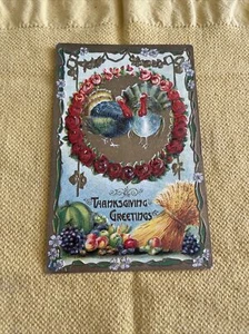 Thanksgiving greetings @1912  embossed postcard #11 - Picture 1 of 2