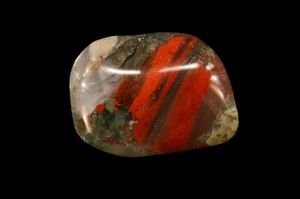 Tumbled Blood Stone 1 1/4" Metaphysical Heart Chakra Healing Crystal Reiki Stone - Picture 1 of 4