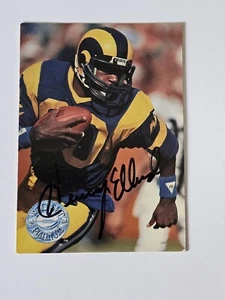 1991 Pro Set Platinum Henry Ellard Autographed/Hard Signed Los Angeles Rams #215 - Imagen 1 de 4