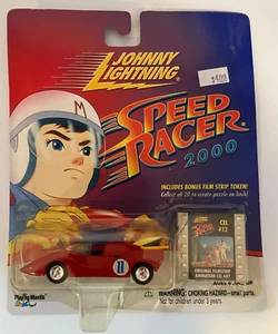 Johhny Lightning Speed Racer 2000 Die-cast Red Car #11 Cel #12 New MOC 355-00 - Picture 1 of 2