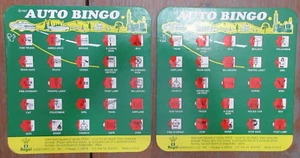 Tarjetas BINGO 1997 AUTOMÁTICO - 2 cartas diferentes - BINGO de viaje REGAL GAMES - Imagen 1 de 4