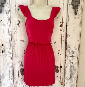 Charming Charlie Juniors Sz Medium Pink Ruffle Sleeveless Casual Sundress Dress - Picture 1 of 8
