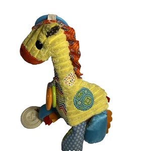 Infantino Giraffe Rattle Crinkle Toy Plush Lovey Sensory Car Seat - Picture 1 of 6
