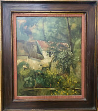 Cezanne “House of P Lacroix” Reofect Painting US Pat Reproduction on Board 32”H